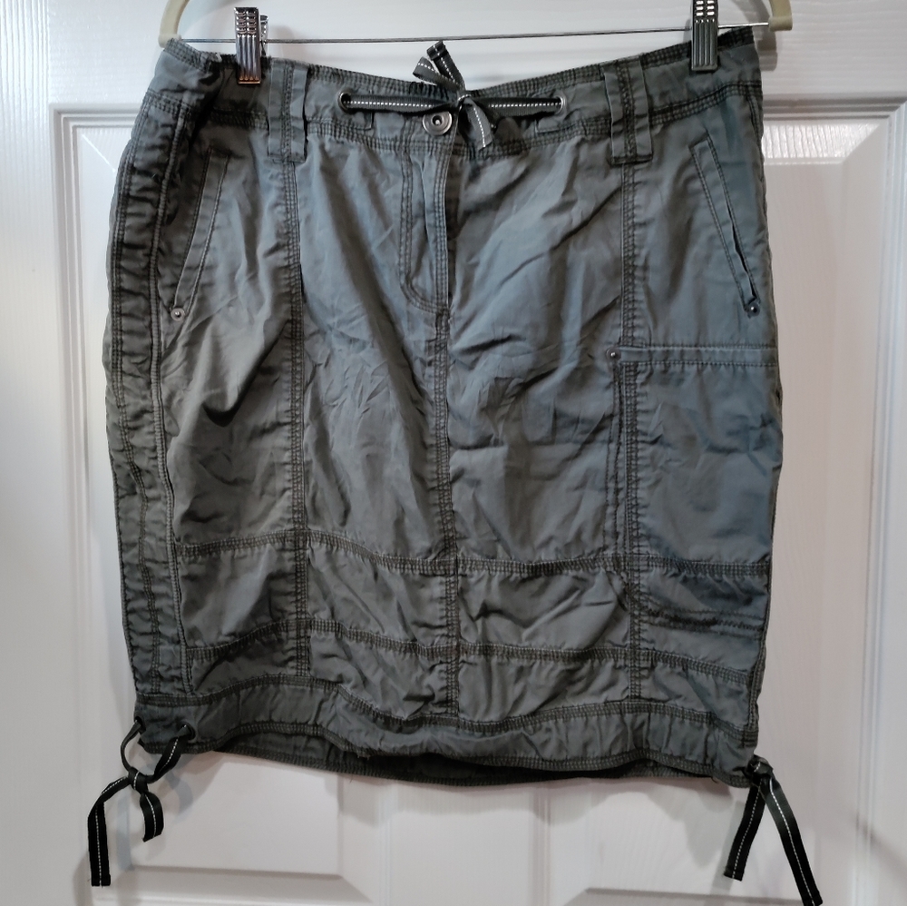 Clockhouse Grey Cargo Style Mini Skirt Women's Size US 12